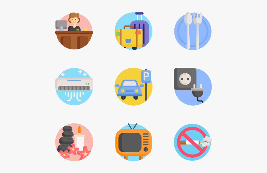 Hotel - United States Of America Icon, Transparent Clipart