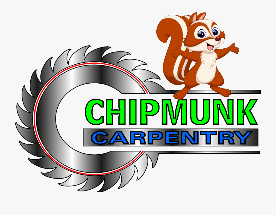 Chipmunk Carpentry - Logo - Cartoon, Transparent Clipart