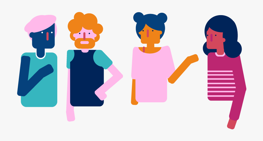 Illustration Of A Group Of Young Adults - Png Young People, Transparent Clipart