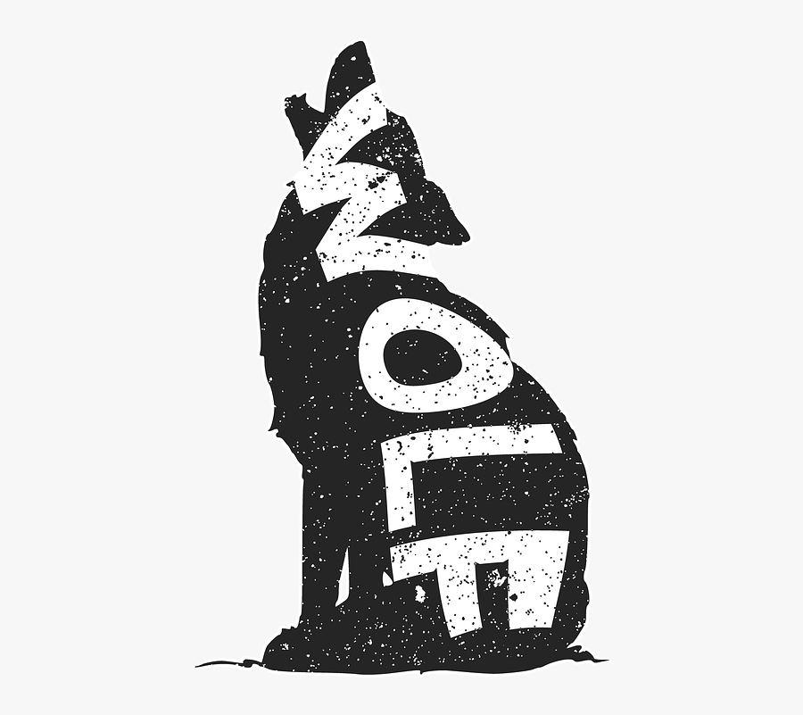 Silhouette, Wolf, Predator, Werewolf, Wolves, Moonlight - Illustration, Transparent Clipart