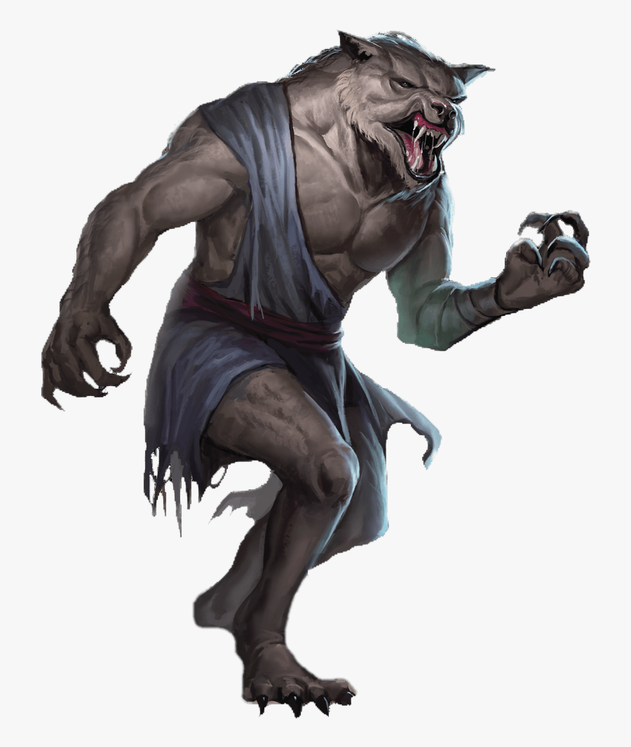 Werewolf Realm Of Midgard Clip Arts - Werewolf Dnd 5e, Transparent Clipart