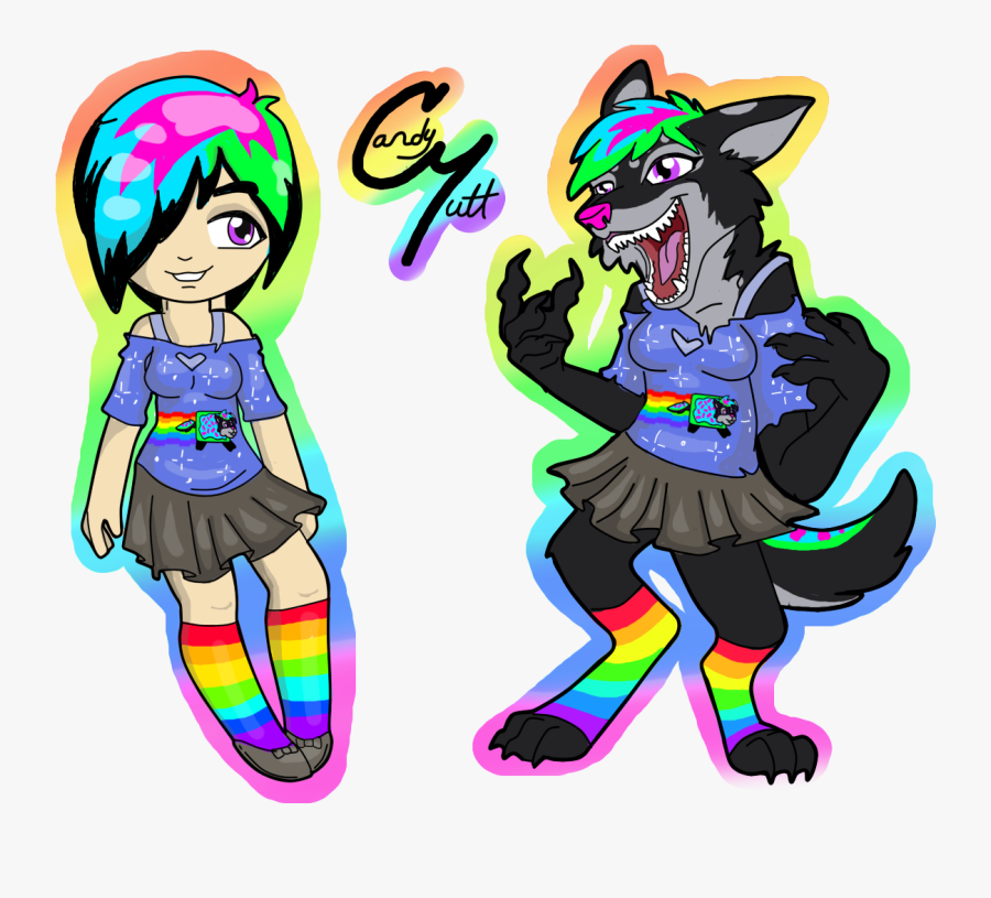 Thecandymutt Human And Werewolf - Cartoon, Transparent Clipart