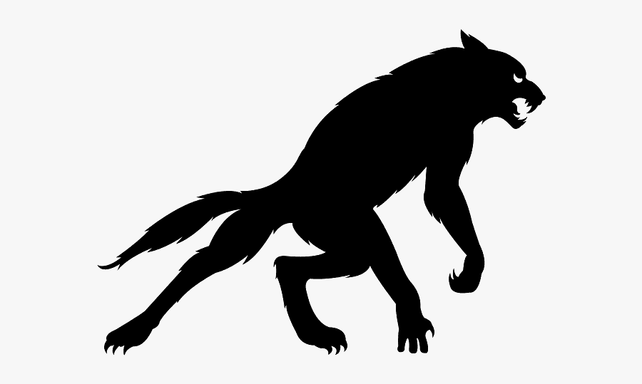 Vector Werewolf Silhouette, Transparent Clipart