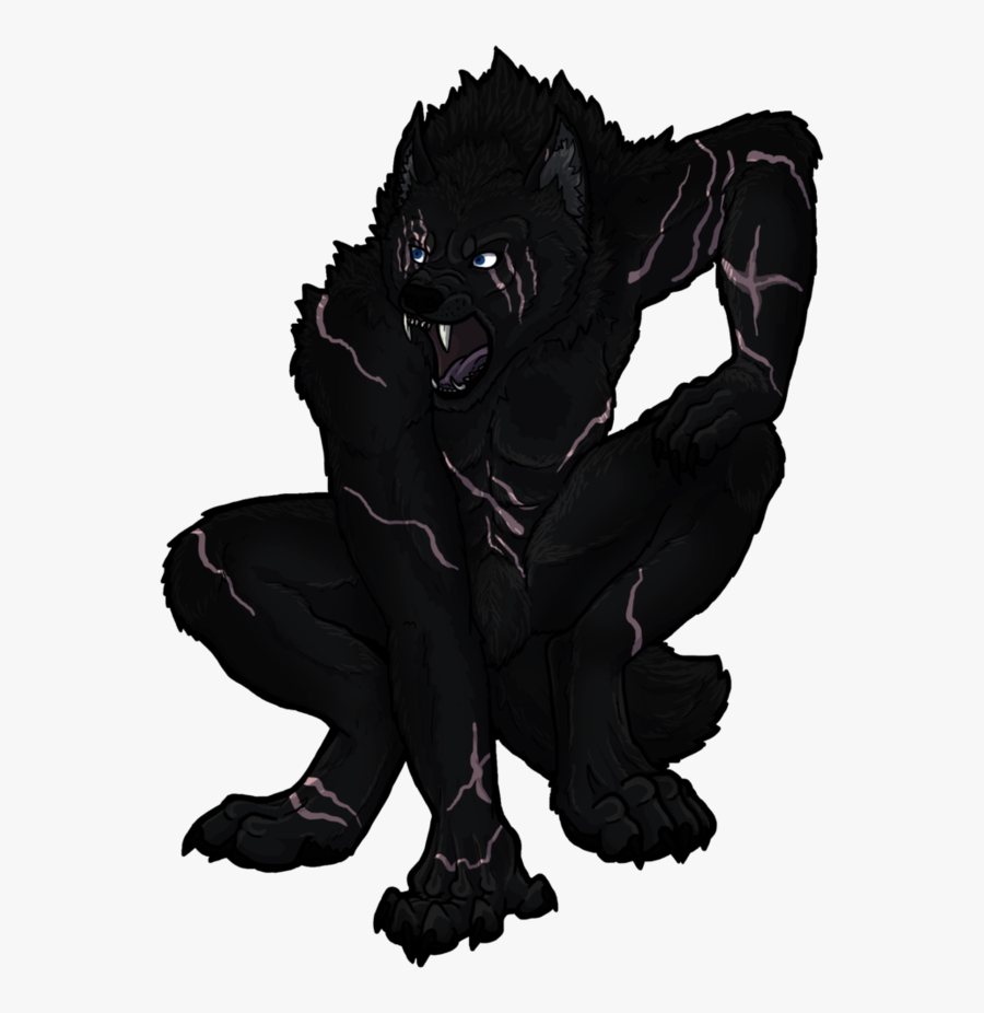 Werewolf Png - Furry Wolf Black, Transparent Clipart