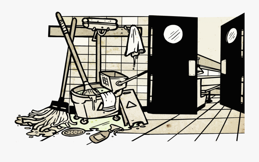 Diner Janitor Closet - Janitor Closet Clipart, Transparent Clipart