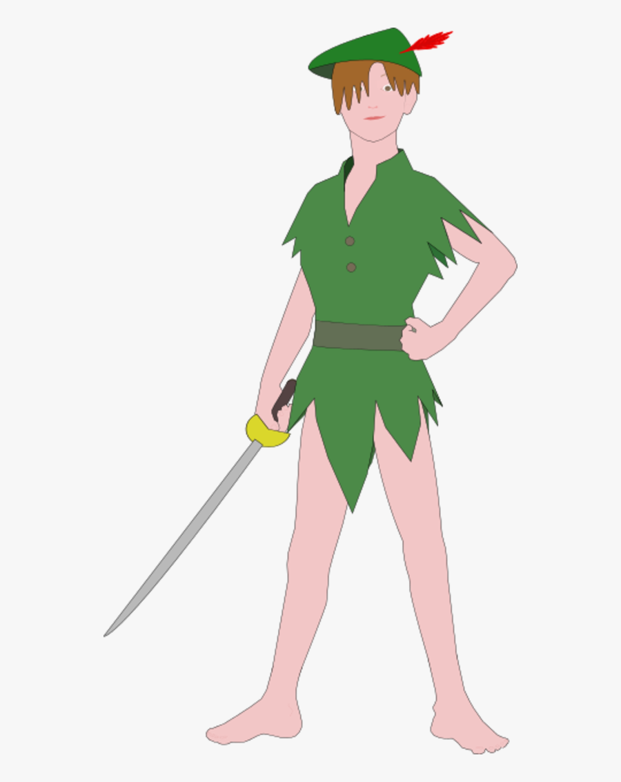 Vector Clip Art - Peter Pan Cartoon, Transparent Clipart