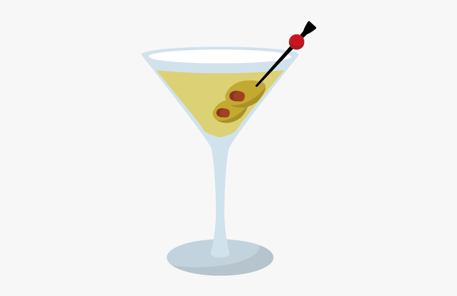 Clip Art Cocktail Glass Cartoon - Martini Glass, Transparent Clipart