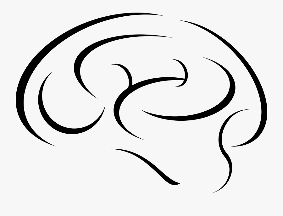Stylistic Side View Big - Clipart Side View Of Brain, Transparent Clipart