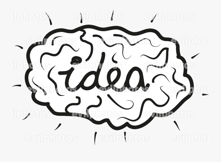 Brain Drawing Vector And Stock Photo - Drawing, Transparent Clipart