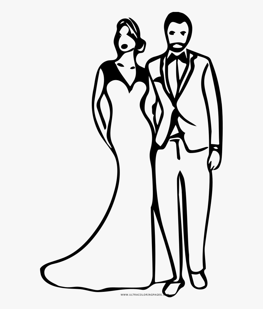 Groom Coloring Pages - Bridegroom, Transparent Clipart