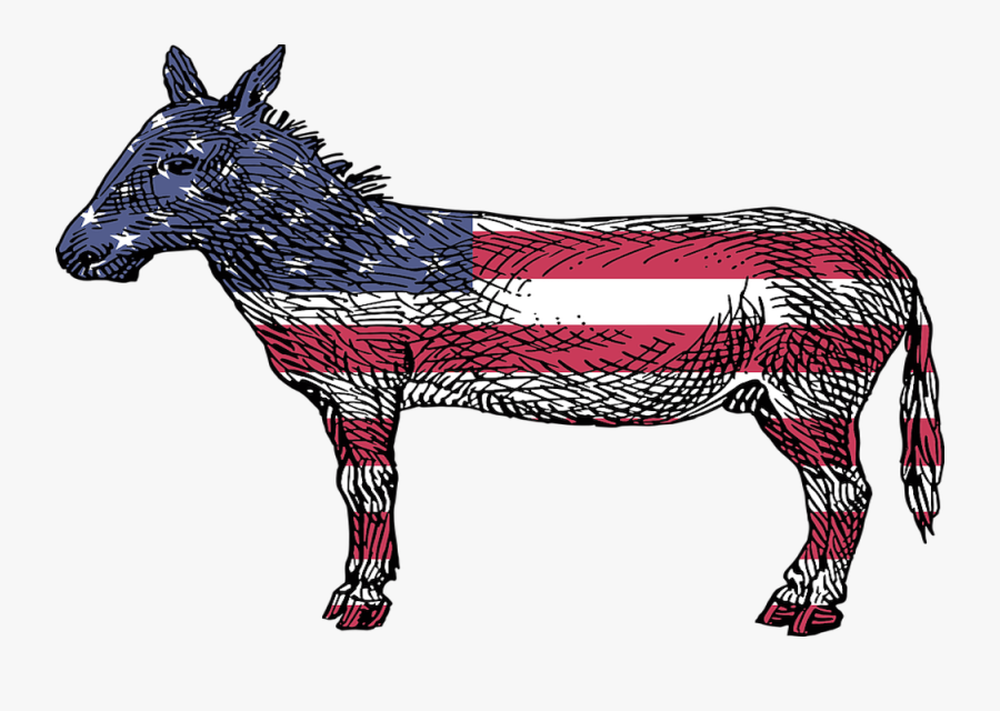 Candidates - Democrat Donkey Transparent Background, Transparent Clipart
