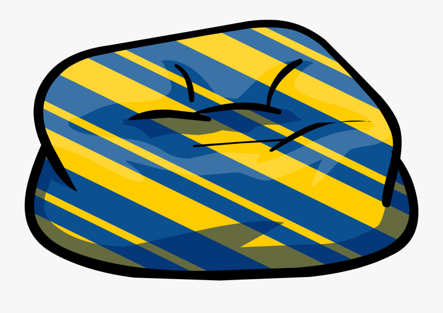 Custom Furniture Blue Beanbag Chair With Stripes Latest, Transparent Clipart