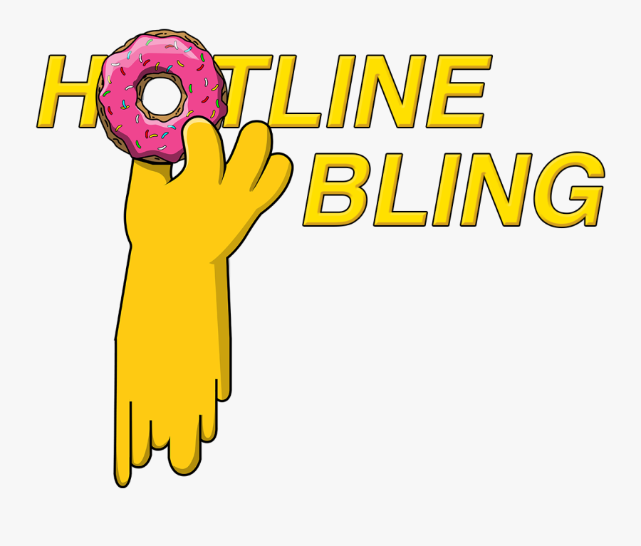 Hot Line Bling Logo, Transparent Clipart