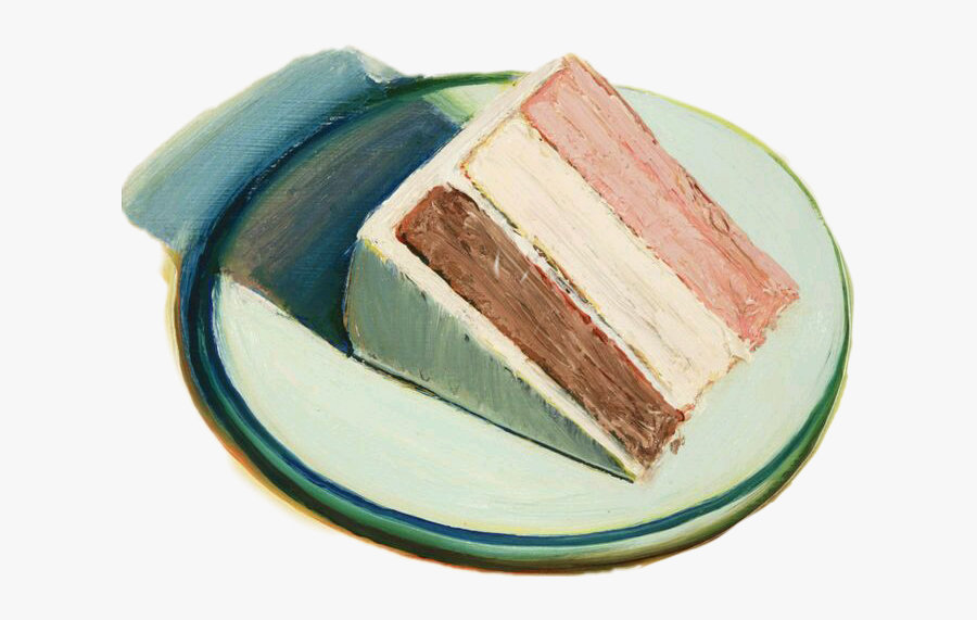 #cake #slice #scasliceof #asliceof #scpastel - Wayne Thiebaud Cake Slice, Transparent Clipart