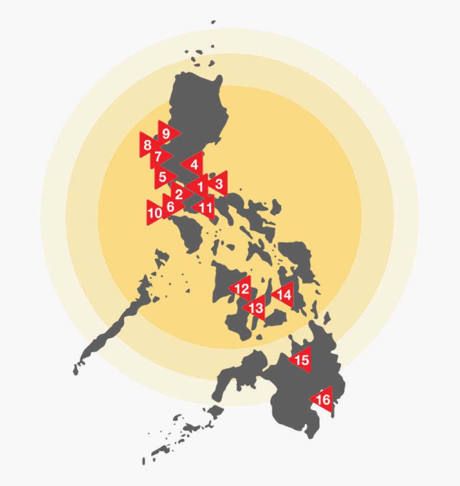 Vector Philippine Map Png, Transparent Clipart