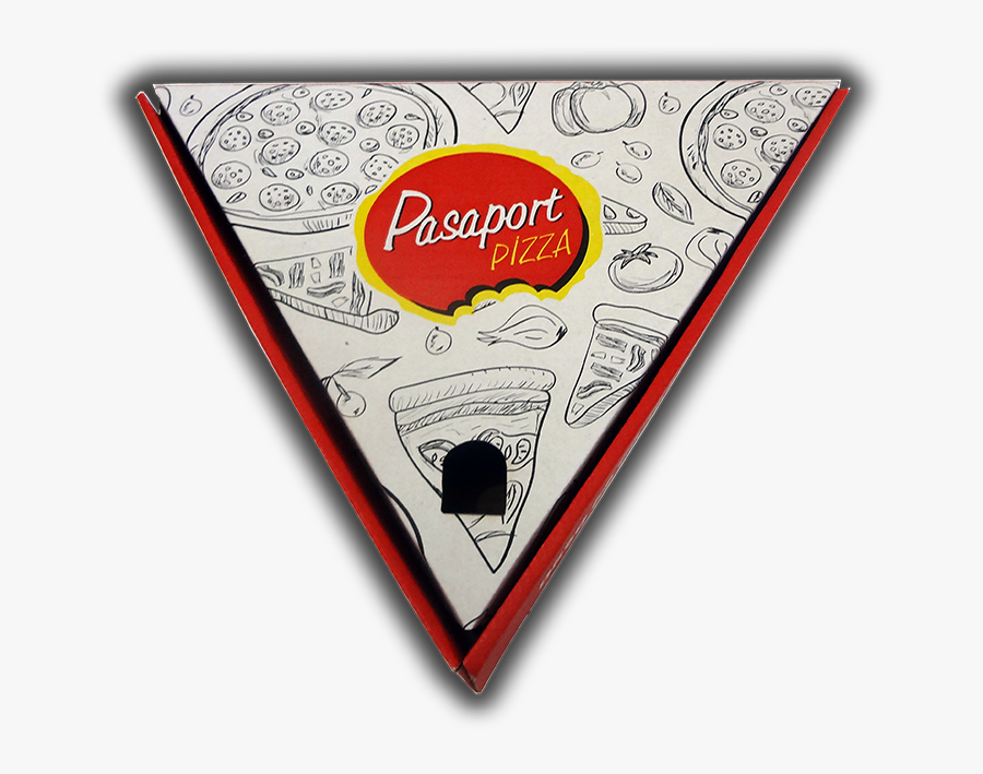 Pizza Box Sliced - Illustration, Transparent Clipart