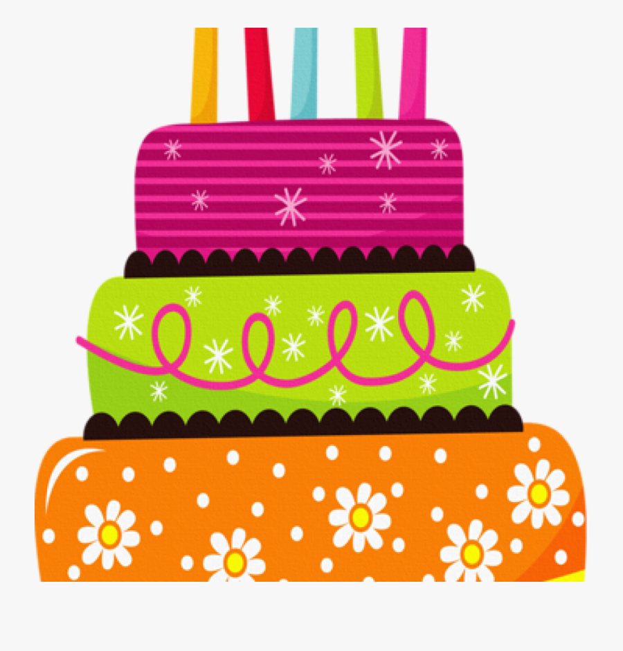 Cake Clipart Rectangle - Transparent Background Birthday Cake Clipart, Transparent Clipart