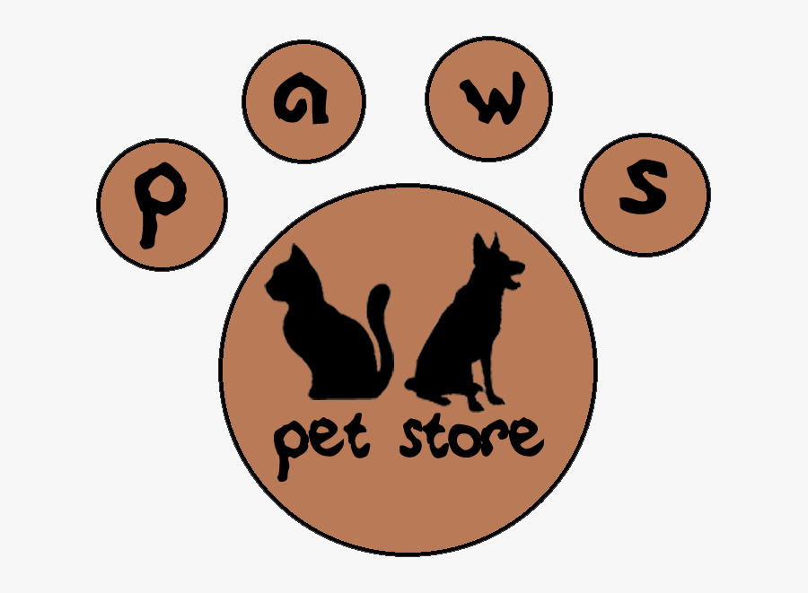 Paws Pet Store Logo - Pet Store, Transparent Clipart