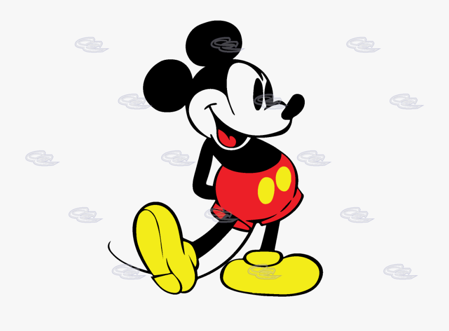 Drawn Mickey Mouse Old Fashioned - Disney Mickey Mouse Original, Transparent Clipart