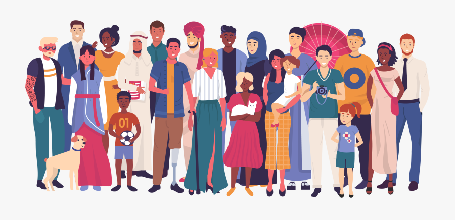 5000 Voices Of Connect & Propel Tampa Bay - Different Nationality Free Vector, Transparent Clipart