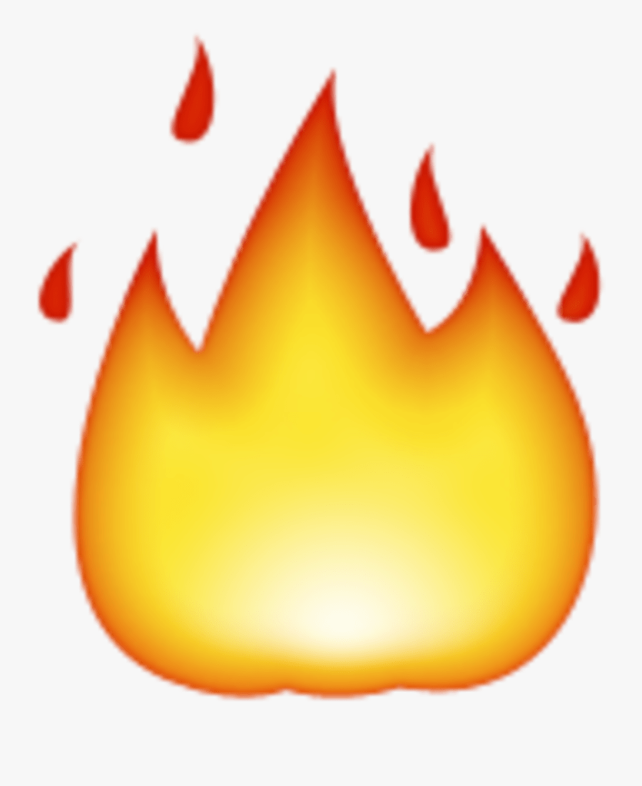 Flamme Emoji, Transparent Clipart