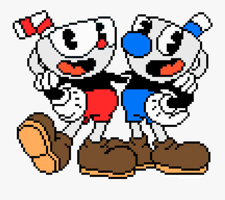 Drawing Cuphead And Mugman, Transparent Clipart