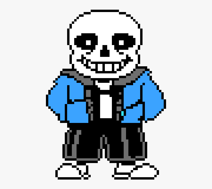 Pixel Art De Sans, Transparent Clipart
