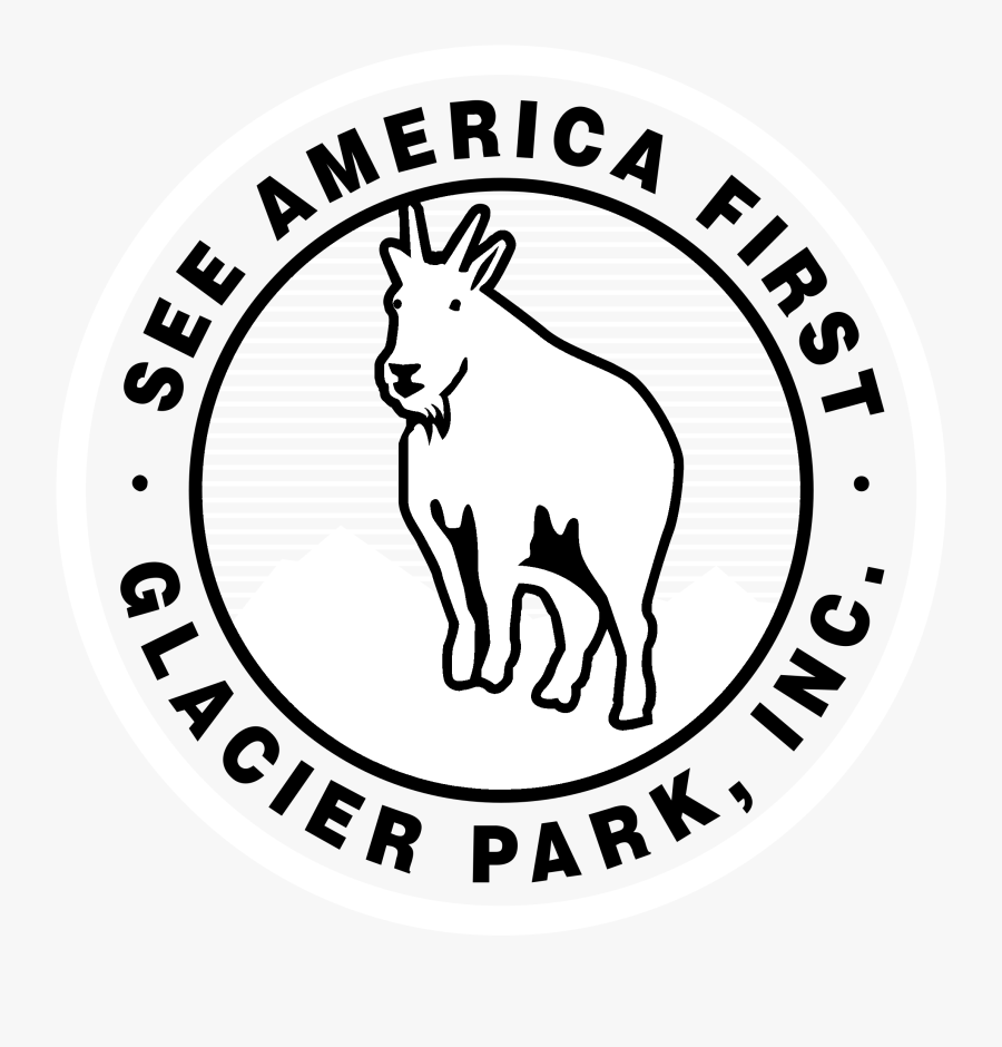 Glacier Park Logo Black And White - Glacier Park, Transparent Clipart