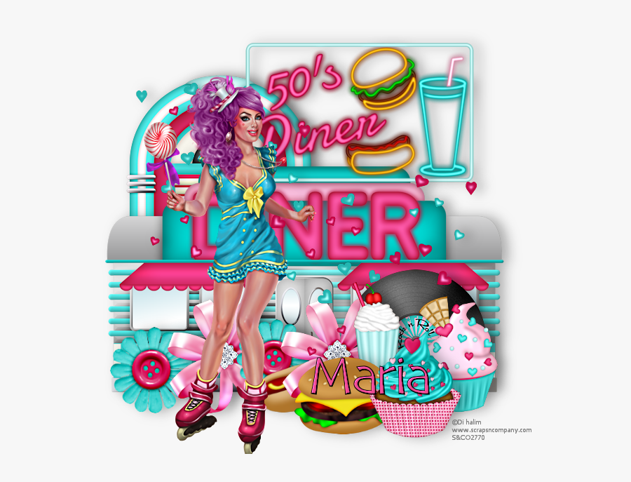 Maria Akaed2 American Diner By Krispy, Transparent Clipart