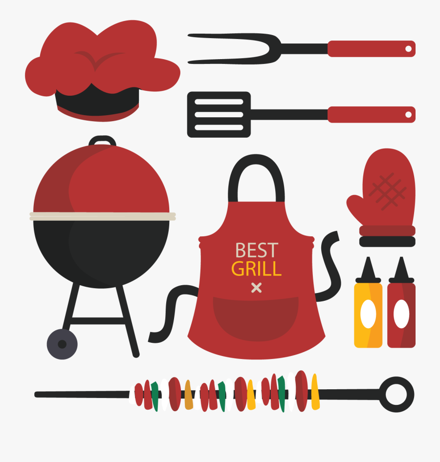 Barbecue Picnic Food Illustration - Food Illustration Bbq, Transparent Clipart