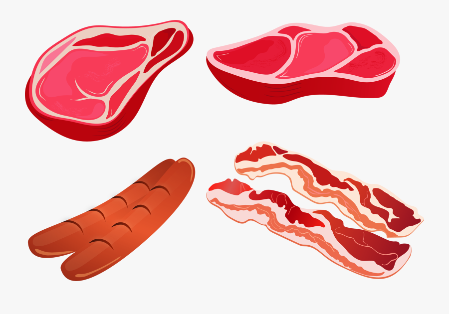 Bacon Vector, Transparent Clipart
