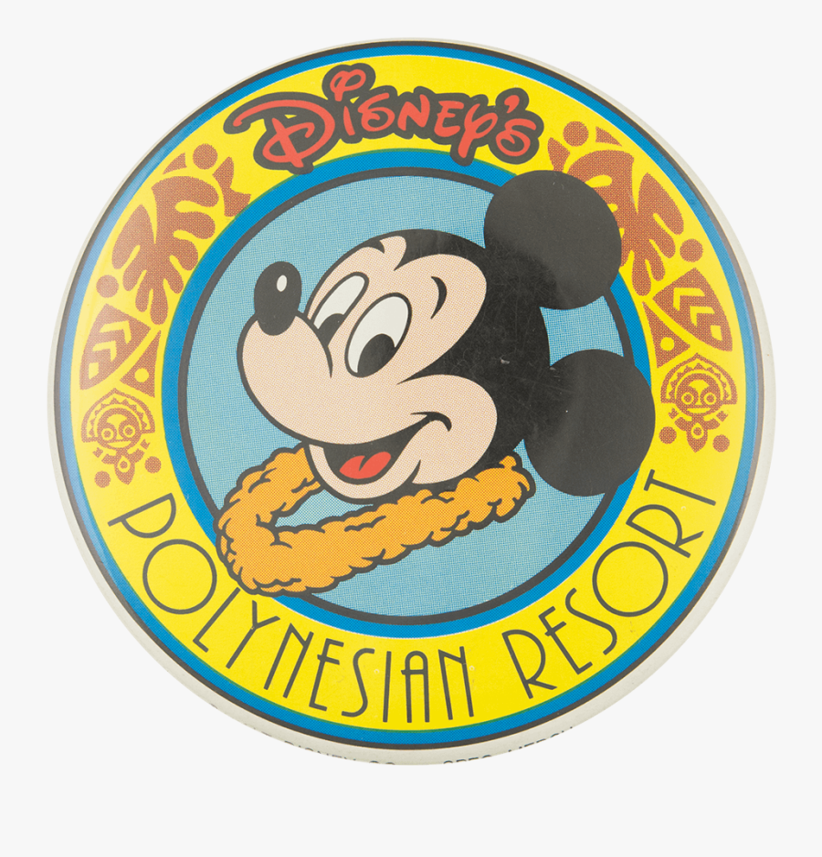 Disney"s Polynesian Resort Entertainment Button Museum - Cartoon, Transparent Clipart