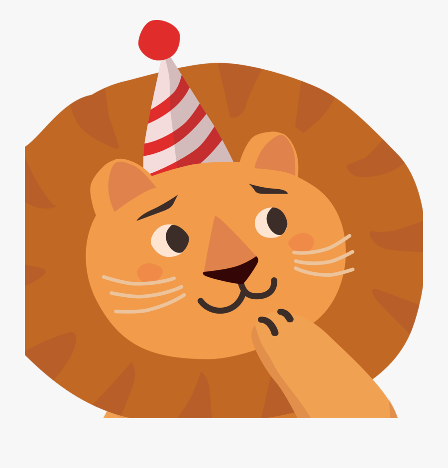 Happy Birthday, Lion - Cat Yawns, Transparent Clipart