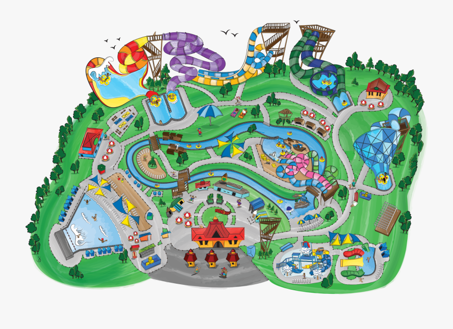 Transparent Waterslide Clipart - Wild Waves Theme Park, Transparent Clipart