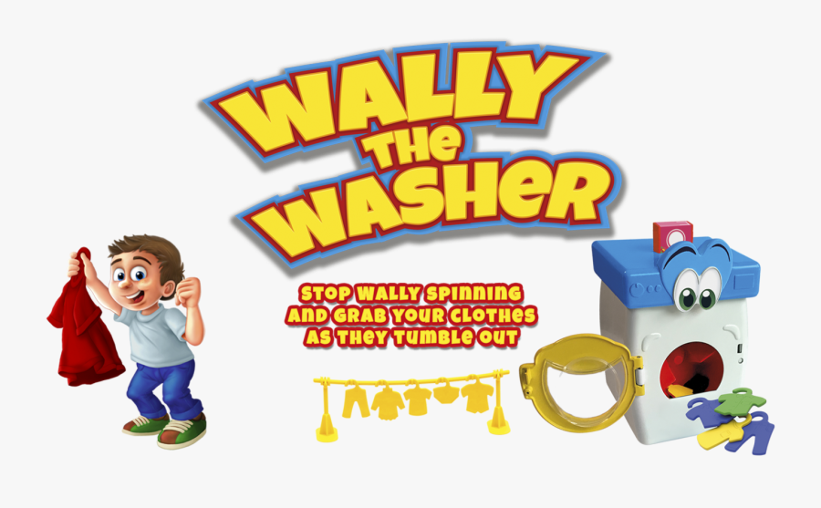 Wally The Washer - Cartoon, Transparent Clipart