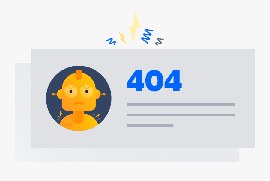 404, Transparent Clipart