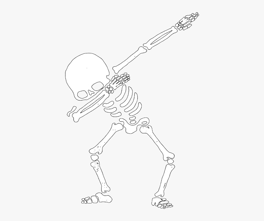 Skeleton Dab , Transparent Cartoons - Skeleton Dab, Transparent Clipart