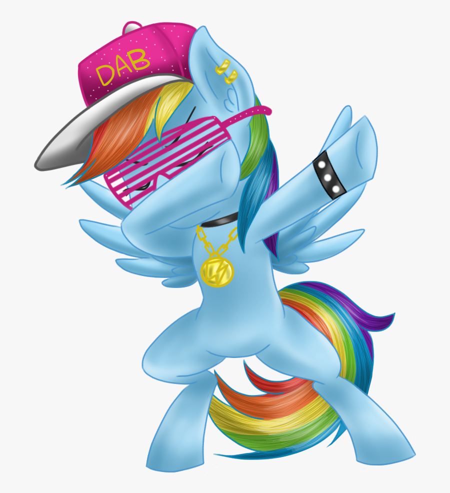 Rainbow Dash Dabbing, Transparent Clipart