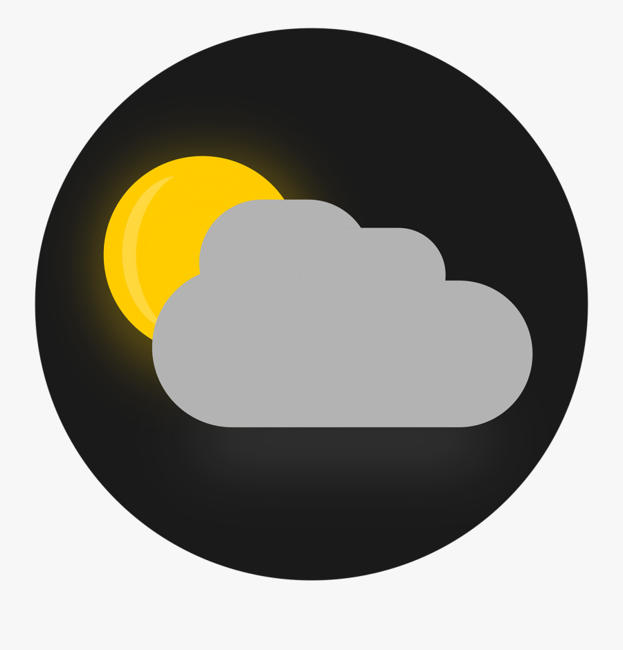 Sun, Clouds, Icon, Flat, Flat Design, Sky, Sunset, - Morning Vs Evening Icons, Transparent Clipart