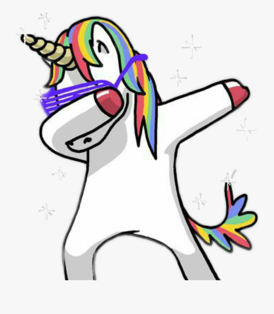 Dabbing Unicorn Png, Transparent Clipart