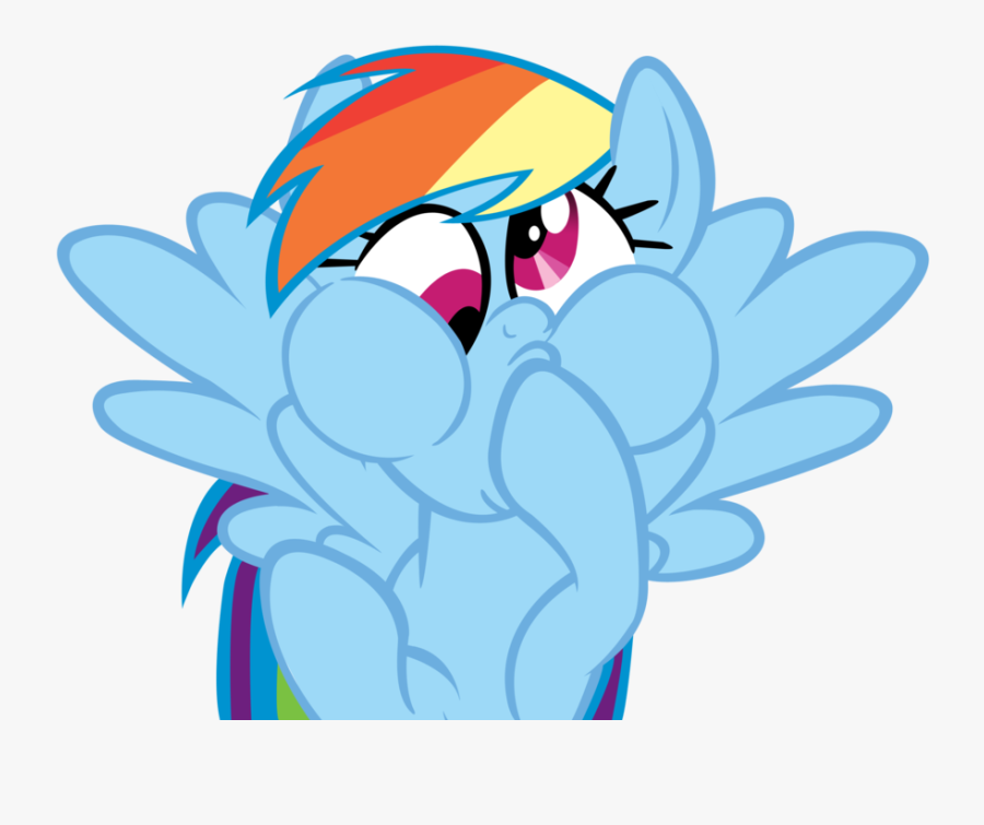Rainbow Derp Vector By Mylittleluckywish - My Little Pony Hi, Transparent Clipart