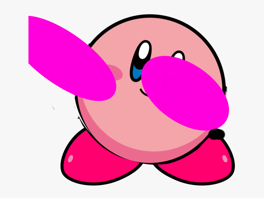 Kirby Dabbing - Cartoon, Transparent Clipart