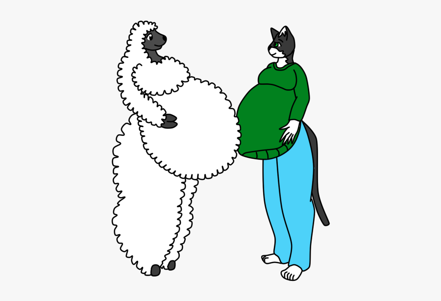 Mary And Boo Are Belly Buddies - Cartoon, Transparent Clipart