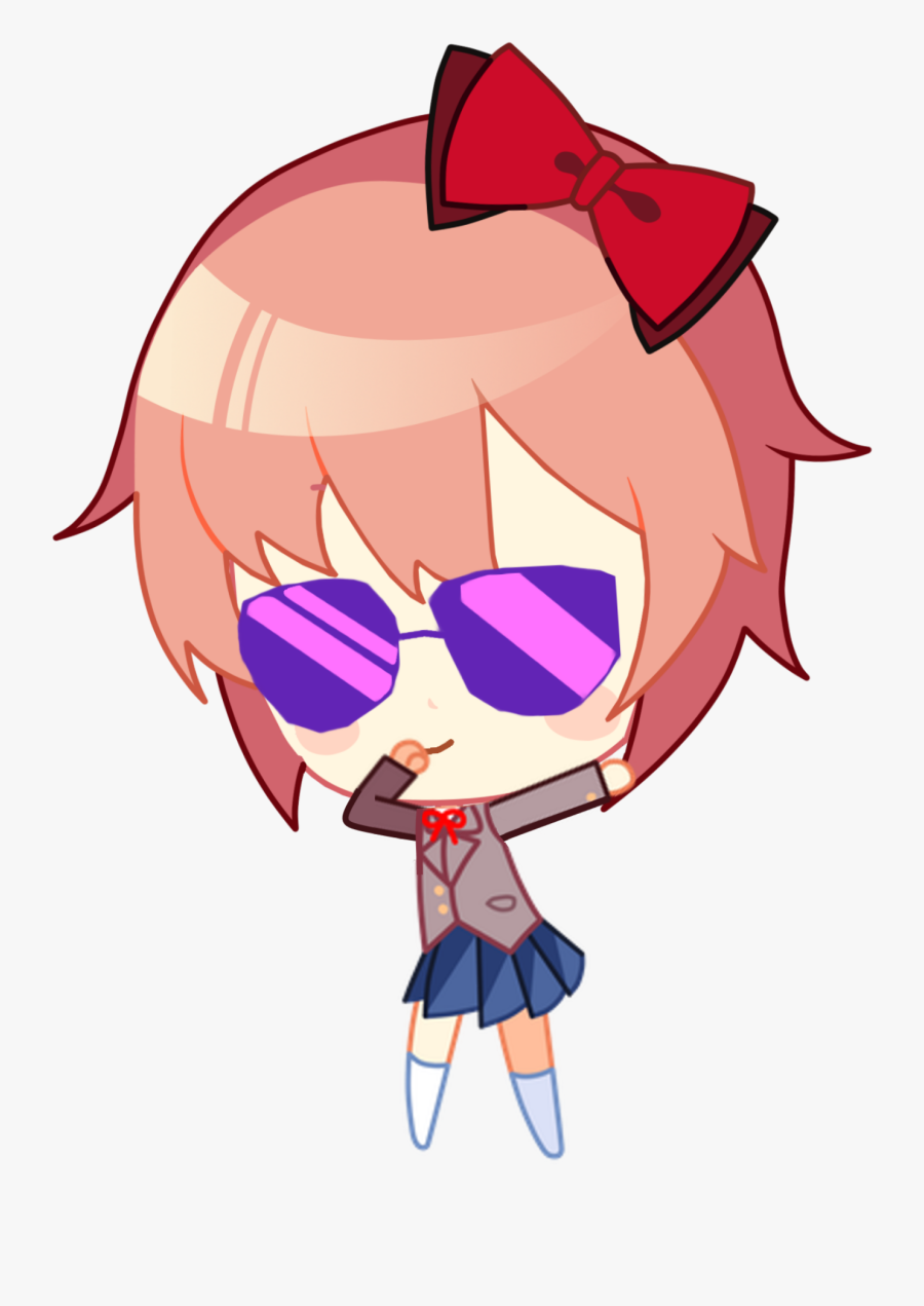 Doki Doki Literature Club Chibi Sprites, Transparent Clipart