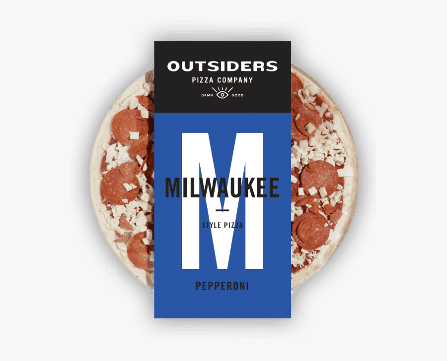 Milwaukee Style Pepperoni Pizza - Milwaukee Outsiders Pizza Frozen, Transparent Clipart