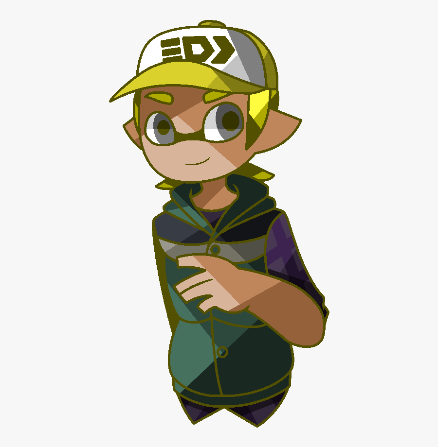 Helpful Yellow Inkling - Cartoon, Transparent Clipart