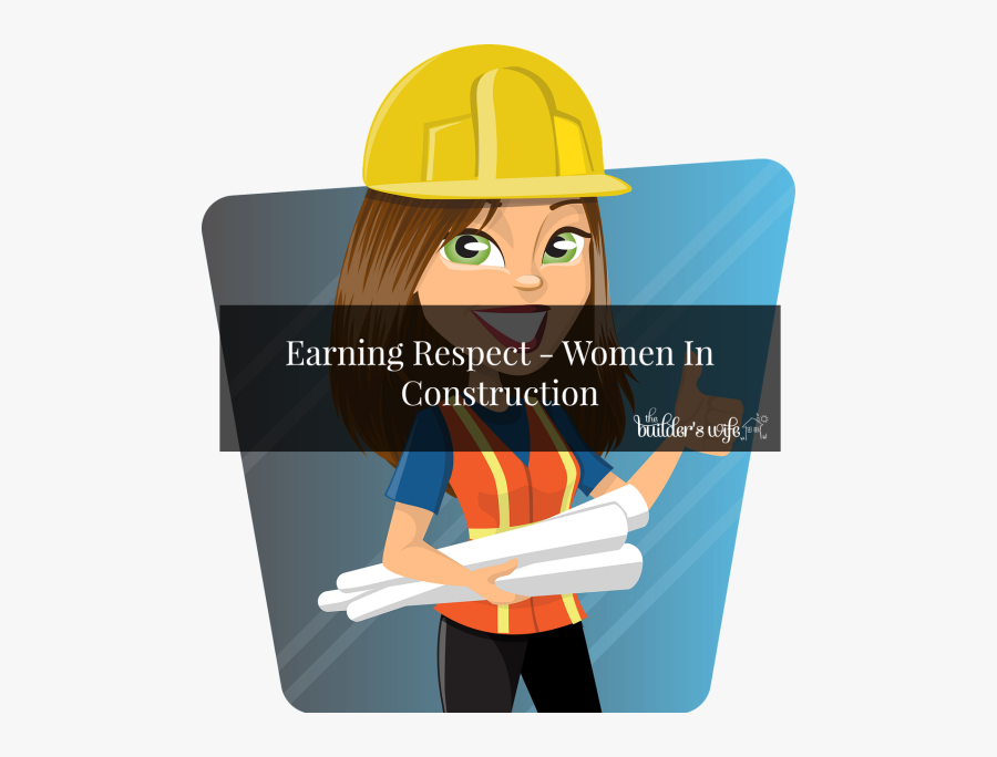 Female Civil Engineer Cartoon, Transparent Clipart