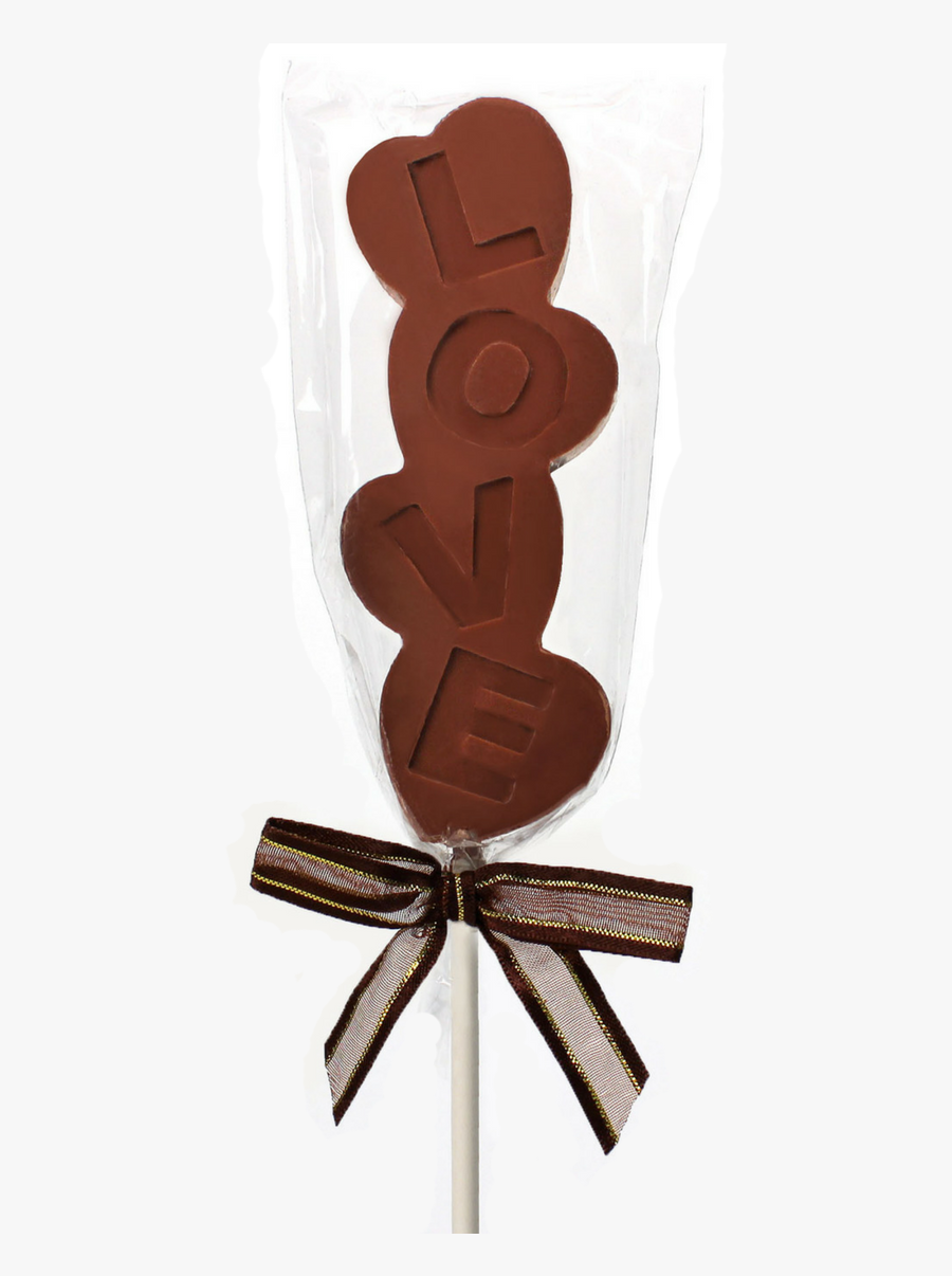 Milk Chocolate Love Pop - Chocolate, Transparent Clipart
