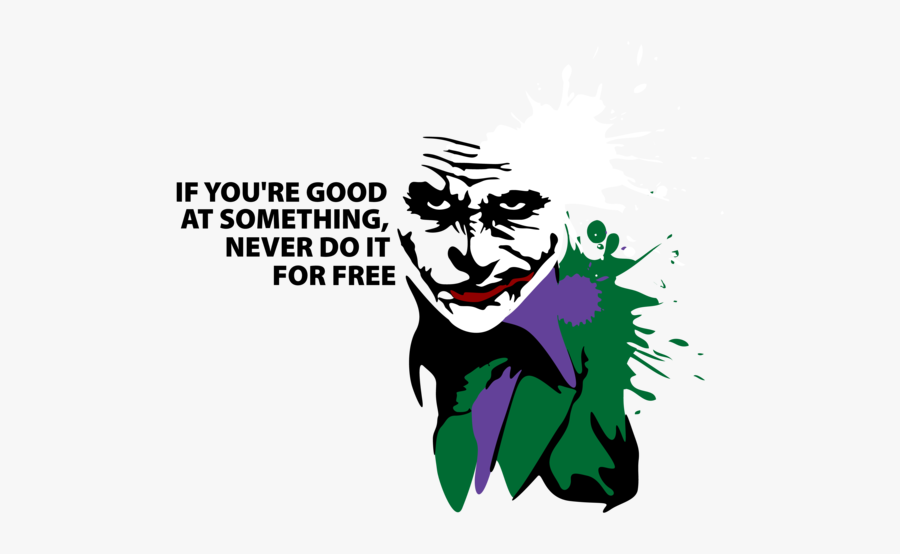 Gotham Clip Joker - If Your Good At Something Never Do, Transparent Clipart
