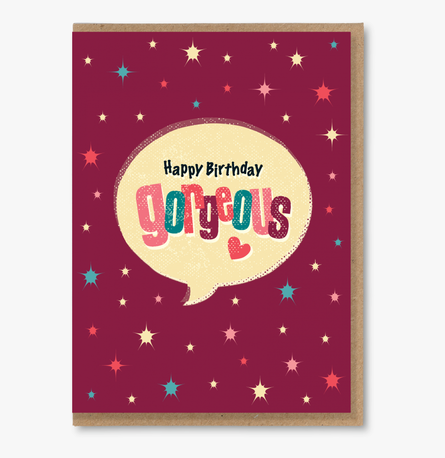 Small Image Happy Gorgeous Birthday, Transparent Clipart